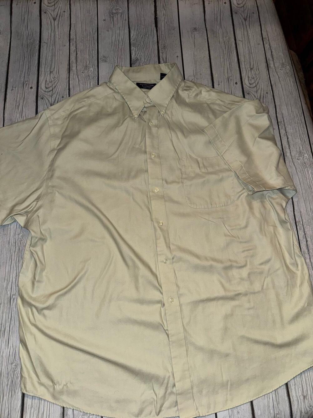 Roundtree & Yorke Men’s 3XL Short Sleeve Button Up Shirt Casual Big & Tall